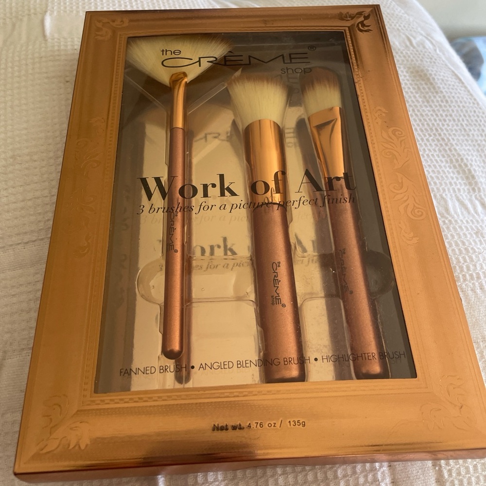 Work of Art Makeup Brush Set - Gold